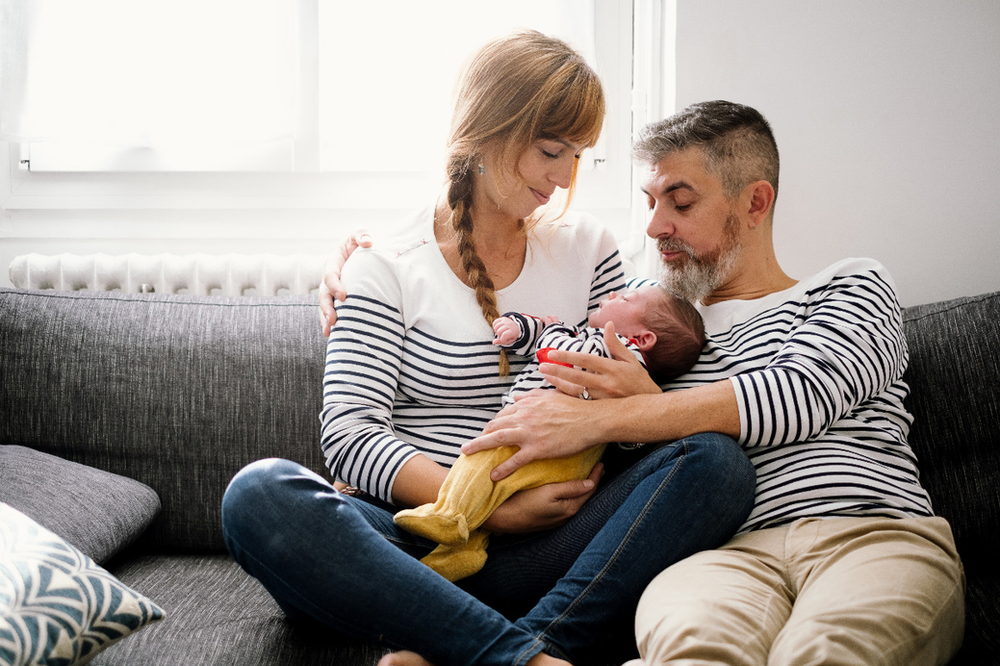 Shooting photo famille et nouveau-né