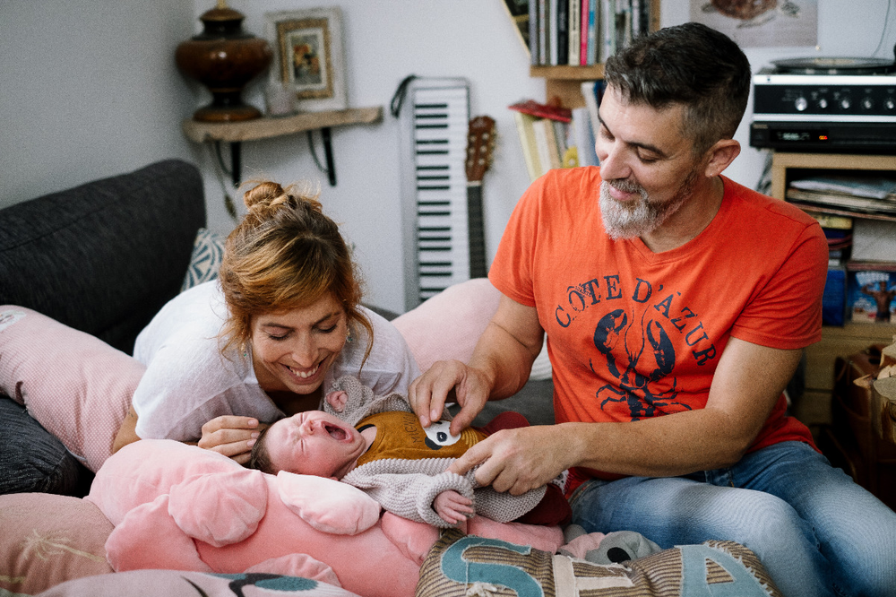 Shooting photo famille et nouveau-né