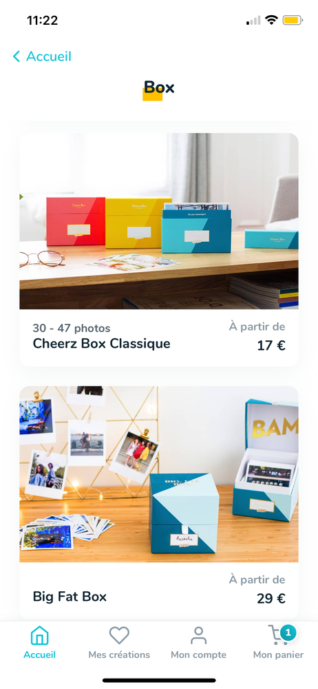 l’impression de vos photos