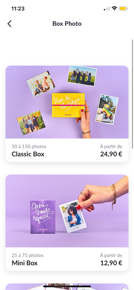 l’impression de vos photos